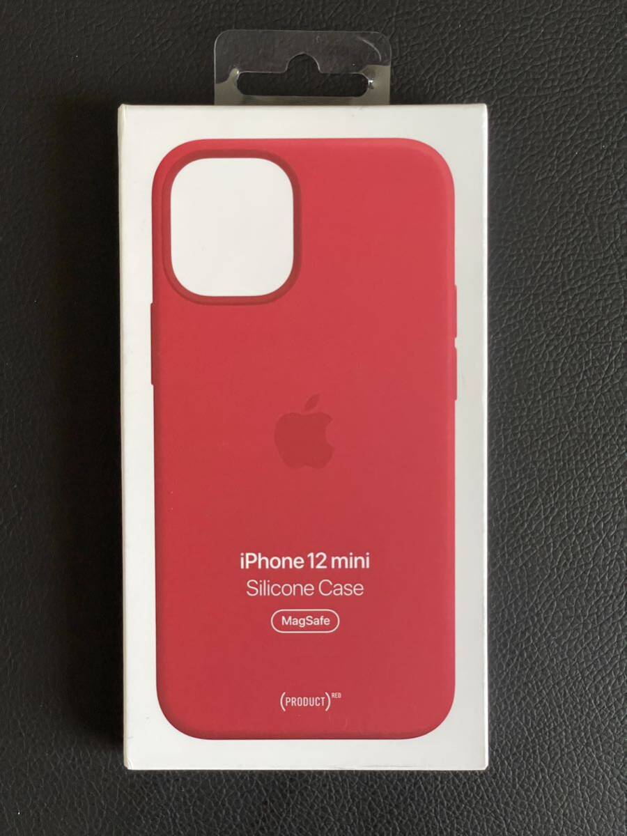 Apple アップル 純正 iPhone 12 mini シリコンケース・レッド 新品_画像1
