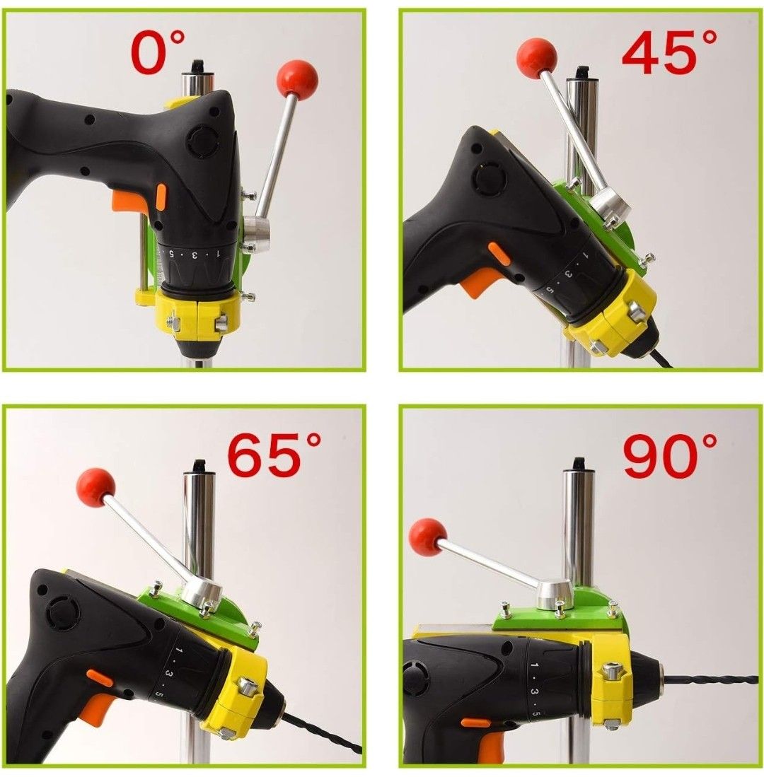 【新品 未使用】電動ドリルスタンド プレススタンド ベンチドリル 卓上クランプ  回転角度0〜90° 400×155×155mm