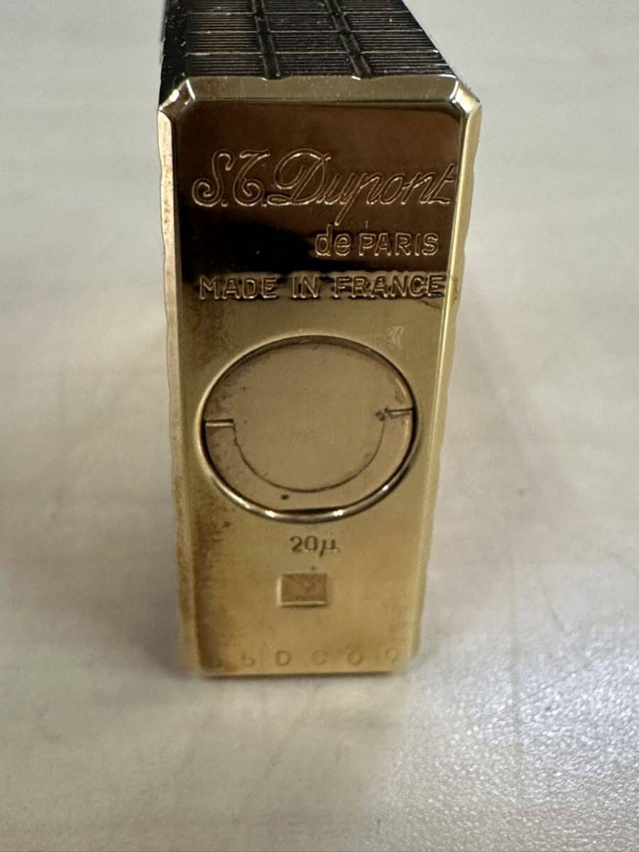 S.T.Dupont デュポン ゴールドカラー ガスライター ライター ケース付きの画像7
