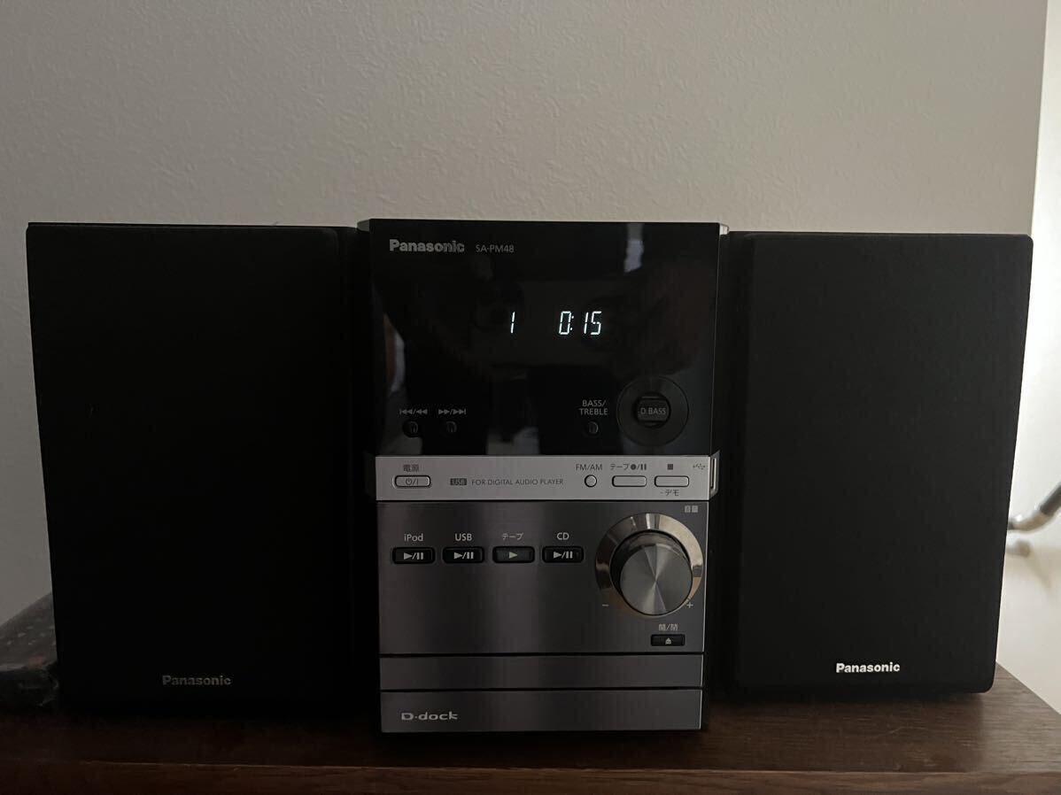Panasonic (SA-PM48) Panasonic stereo CD stereo player used electrification verification settled 