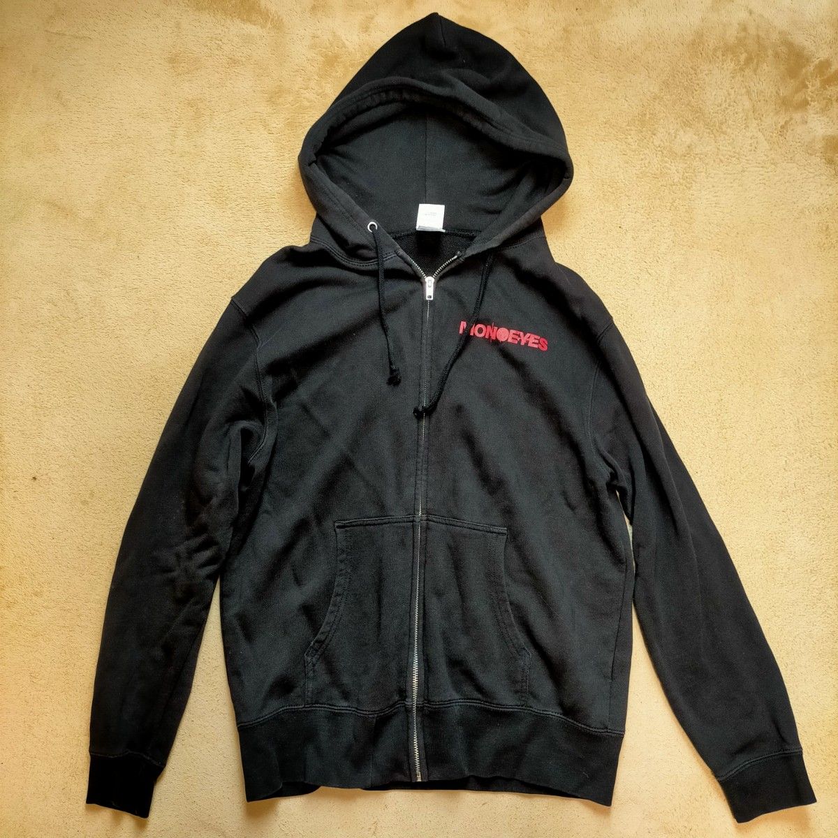 MONOEYES ジップアップパーカー スウェット M 黒 ブラック MONOEYES ジップアップパーカー スウェット M 黒 ブラック