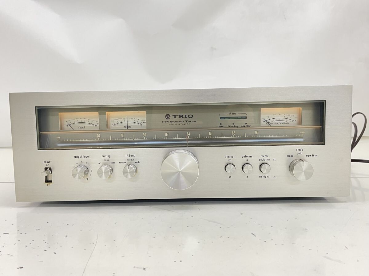A019-N38-472 TRIO Trio KT-9700 FM Stereo Tuner стерео тюнер звуковая аппаратура текущее состояние товар ②