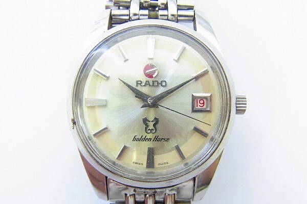 K163-S20-6863◎ RADO ラドー GOLDEN HORSE メンズ 自動巻き 腕時計 現状品③◎_画像1