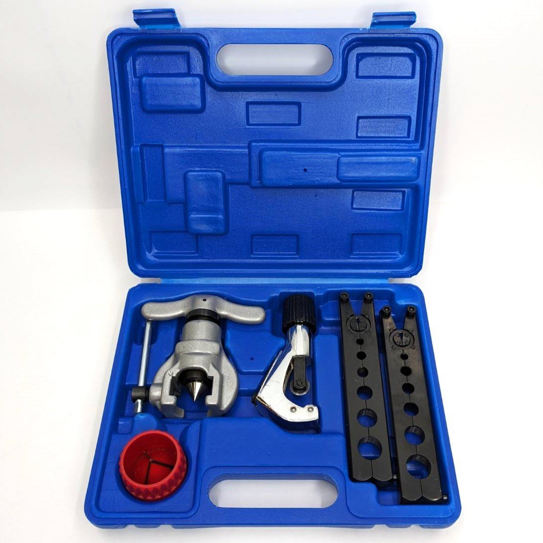 [9304-009] Eccentric Flaring Tool Kit CT-806AM-F フレアリングツールセット 12サイズ対応 ケース付き [中古]_画像1