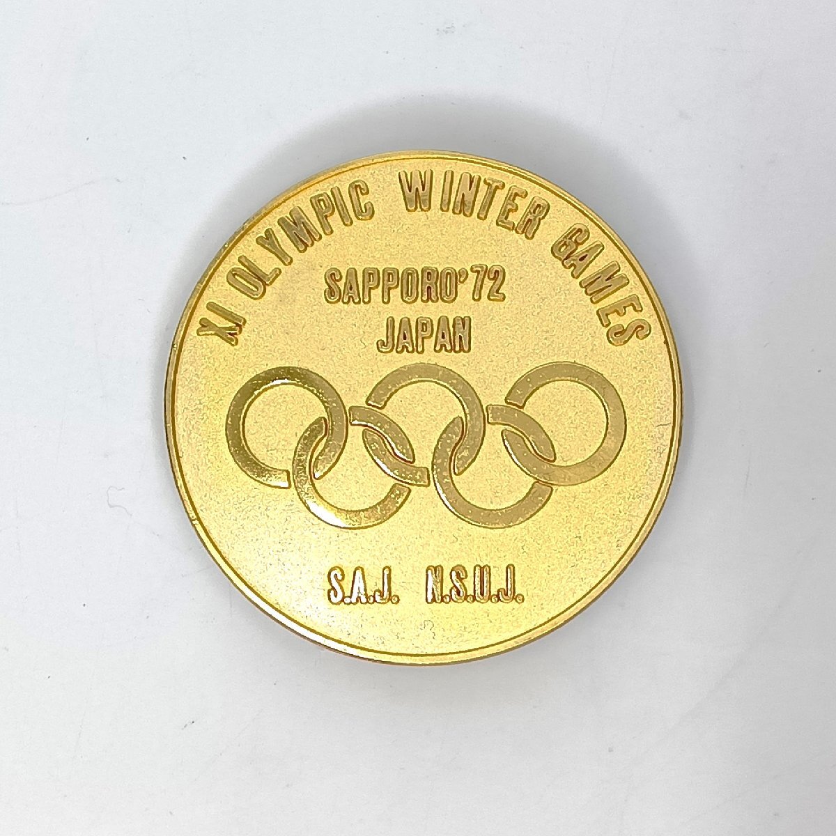 [9304-004] 第11回札幌オリンピック冬季大会 スーベニア記念メダル 2個セット 岡本太郎 ゴールド シルバー 1972年_画像6