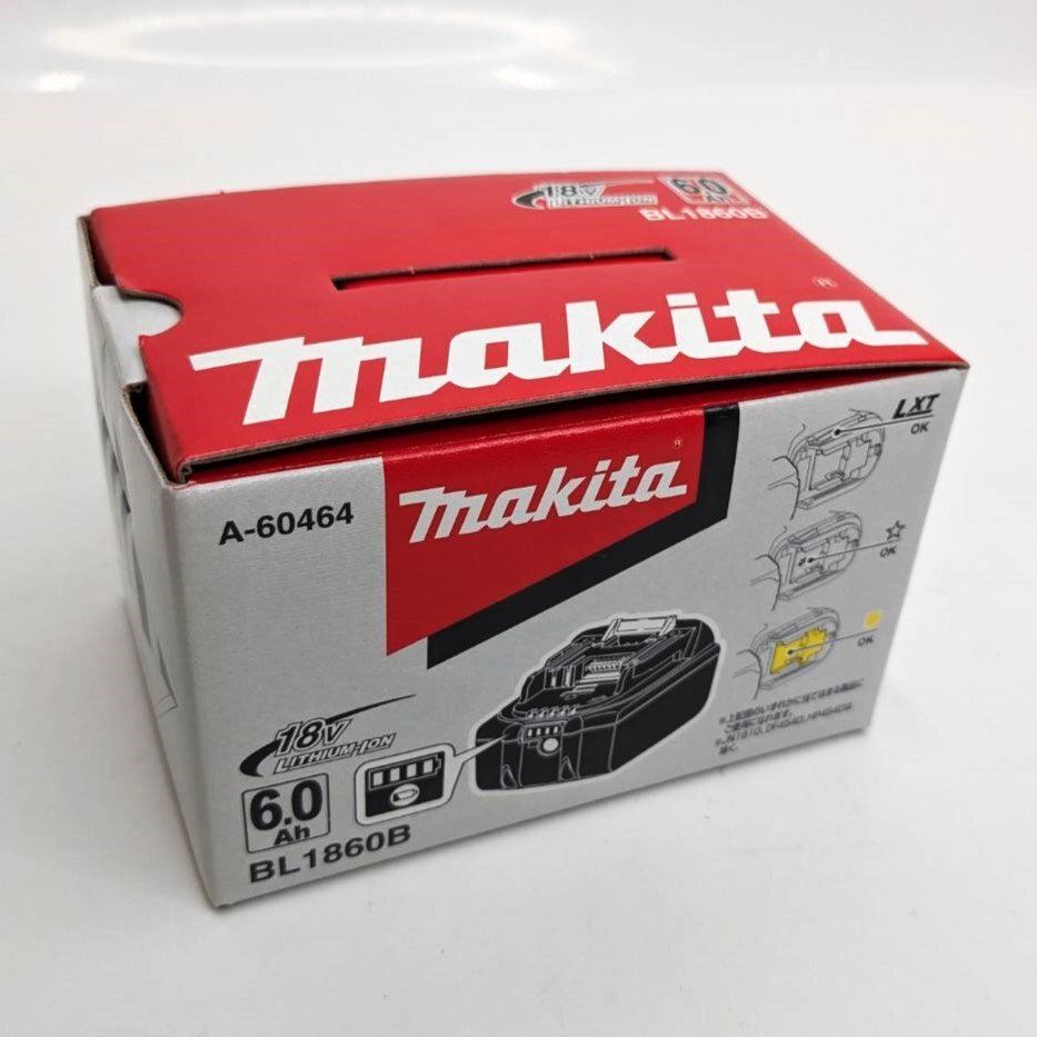 [9304-009] Makita リチウムイオンバッテリー BL1860B マキタ 純正 バッテリー 18V 6.0Ah 雪マーク [未使用]_画像1