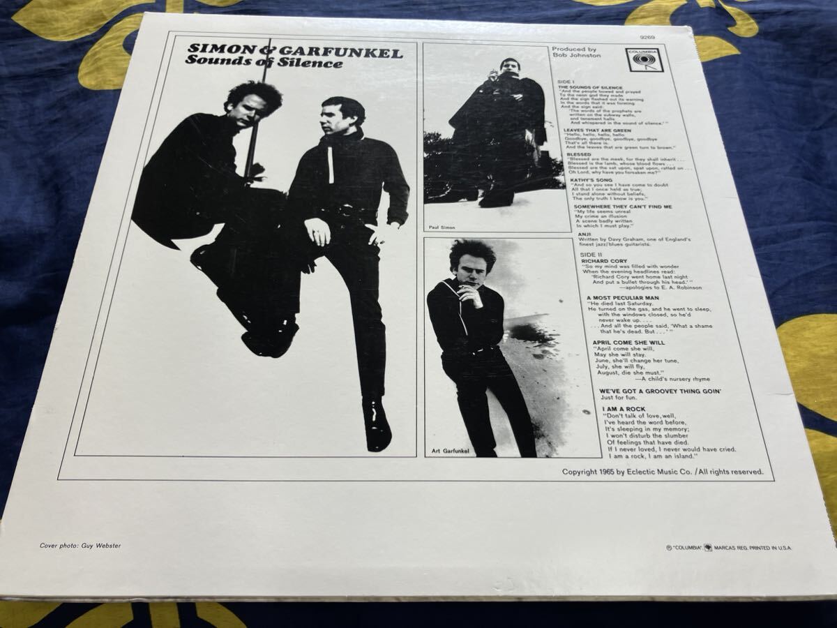 Simon＆Garfunkel★中古LP/US盤「サイモンとガーファンクル～Sounds Of Silence」 _画像2