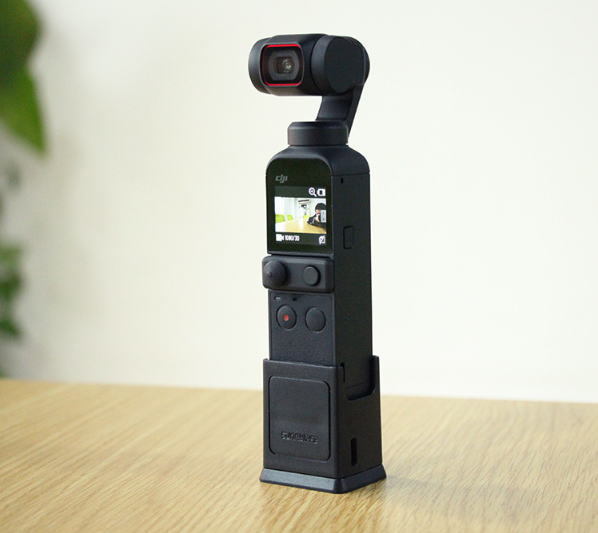 【送料無料・国内発送】DJI osmo Pocket2用充電台 三脚アダプタ Vlog 動画撮影 アクションカメラ　自撮り_画像1