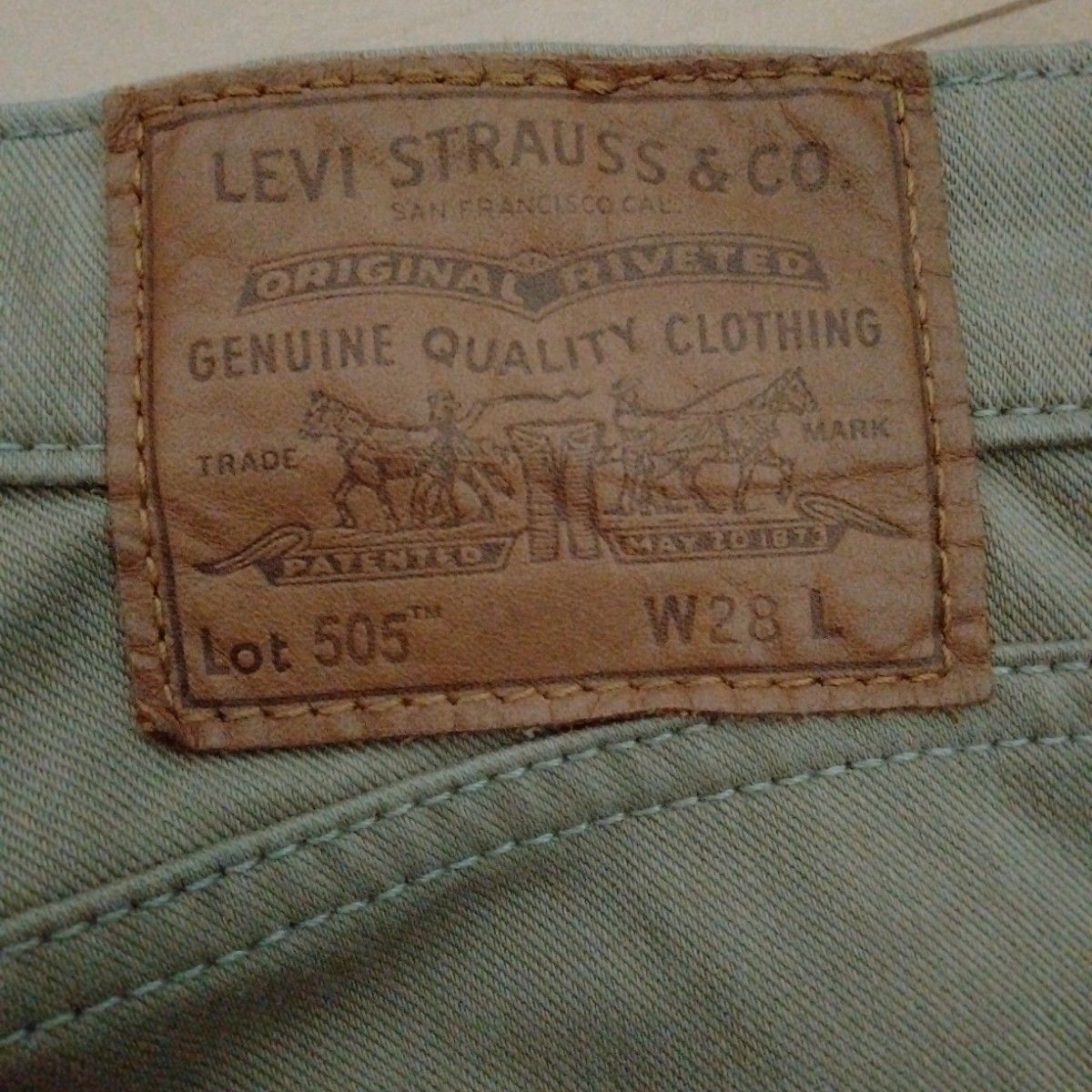 中古　28　リーバイス　LEVI'S　ビッグE クロップド　505 プレミアム