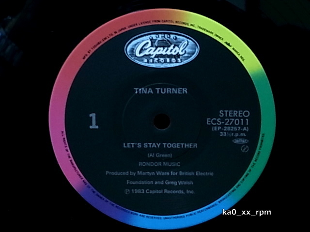 ★☆Tina Turner「Let's Stay Together」帯付♪Al Greenカバー☆★_画像2