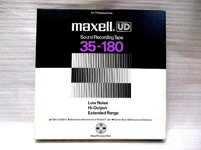 日立　マクセル　中古品　オープンリールテープ　10号　UD35-180　１本　ジャンク_画像1