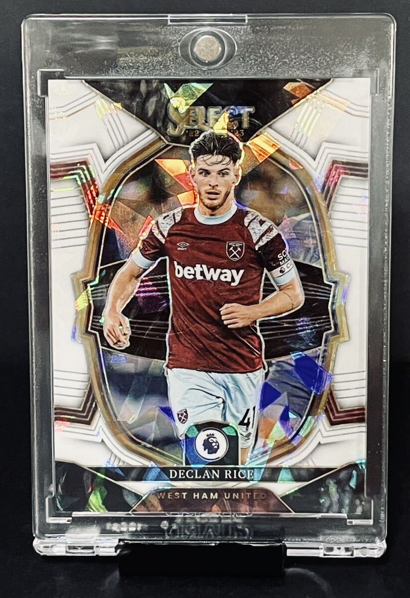 ★Declan Rice★1/1=25/25★White Ice Prizm★SSＰ★超人気パラレルカラー★美品★アーセナル★2022-23 Panini Select EPL Soccer★_画像1