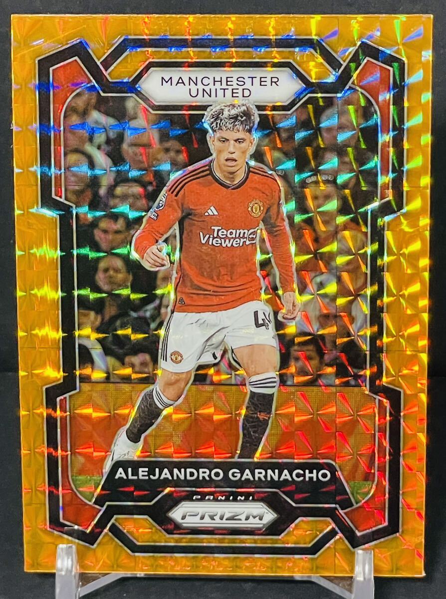 ★Alejandro Garnacho★Orange Mosaic Prizm★美品★マンチェスター・ユナイテッド★23-24 Panini PL Prizm★アルゼンチン代表の画像1