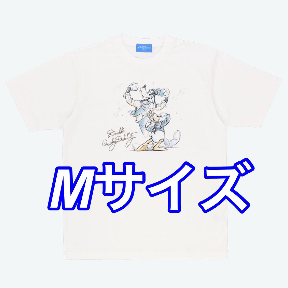 ディズニー パルパルーザ クワッキーダックシティ ドナルド グーフィー Tシャツ M