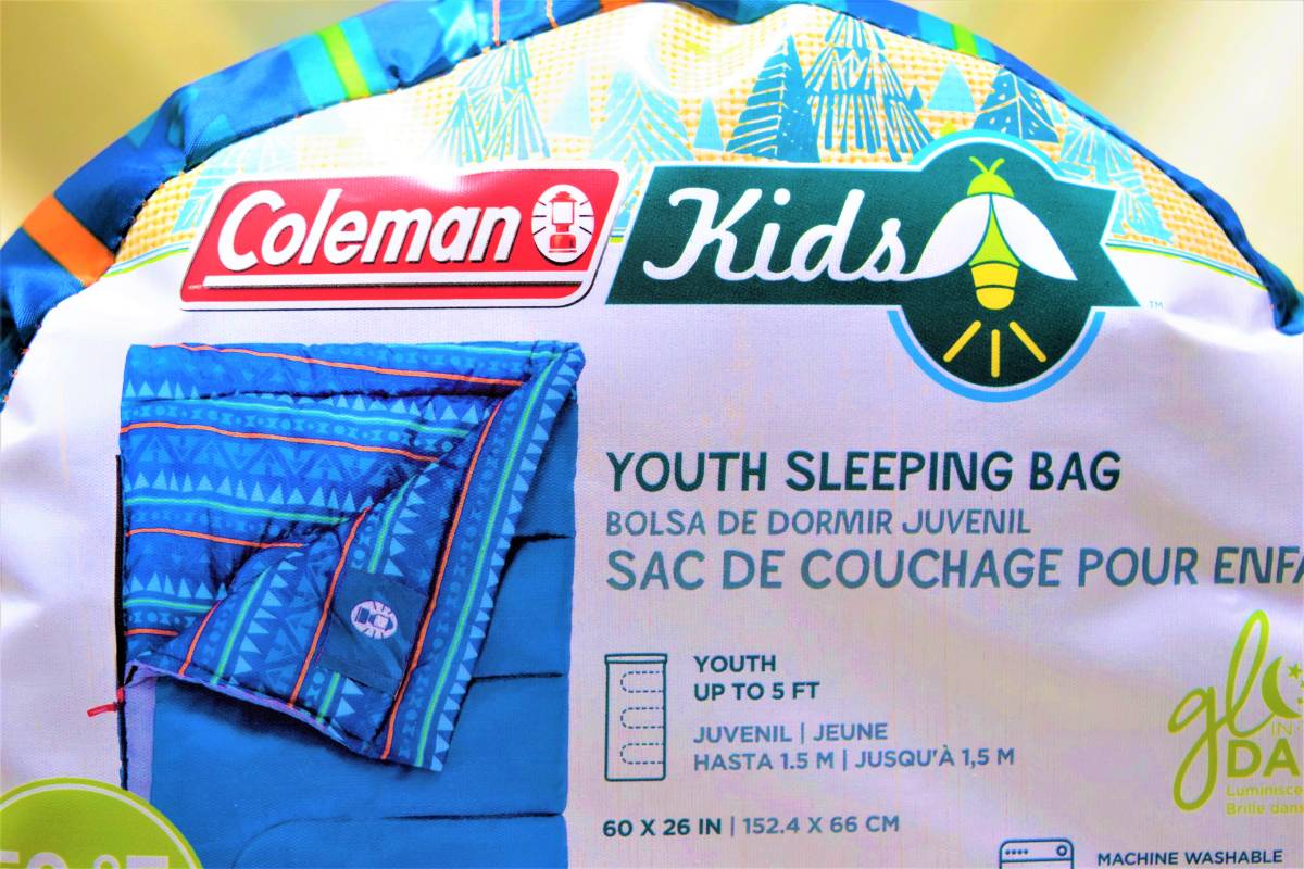 特売！ ■「新品コールマン（Kids）子供用寝袋」■Coleman YOUTH SLEEPINGBAG ■全国速配 _画像3