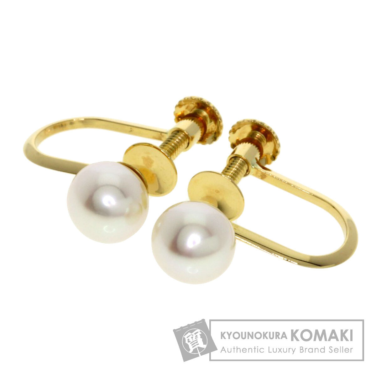 TASAKI タサキ ピアス フープ パール ピアス シルバー系 K18WG TASAKI タサキ ピアス フープ パール ピアス シルバー系 K18WG