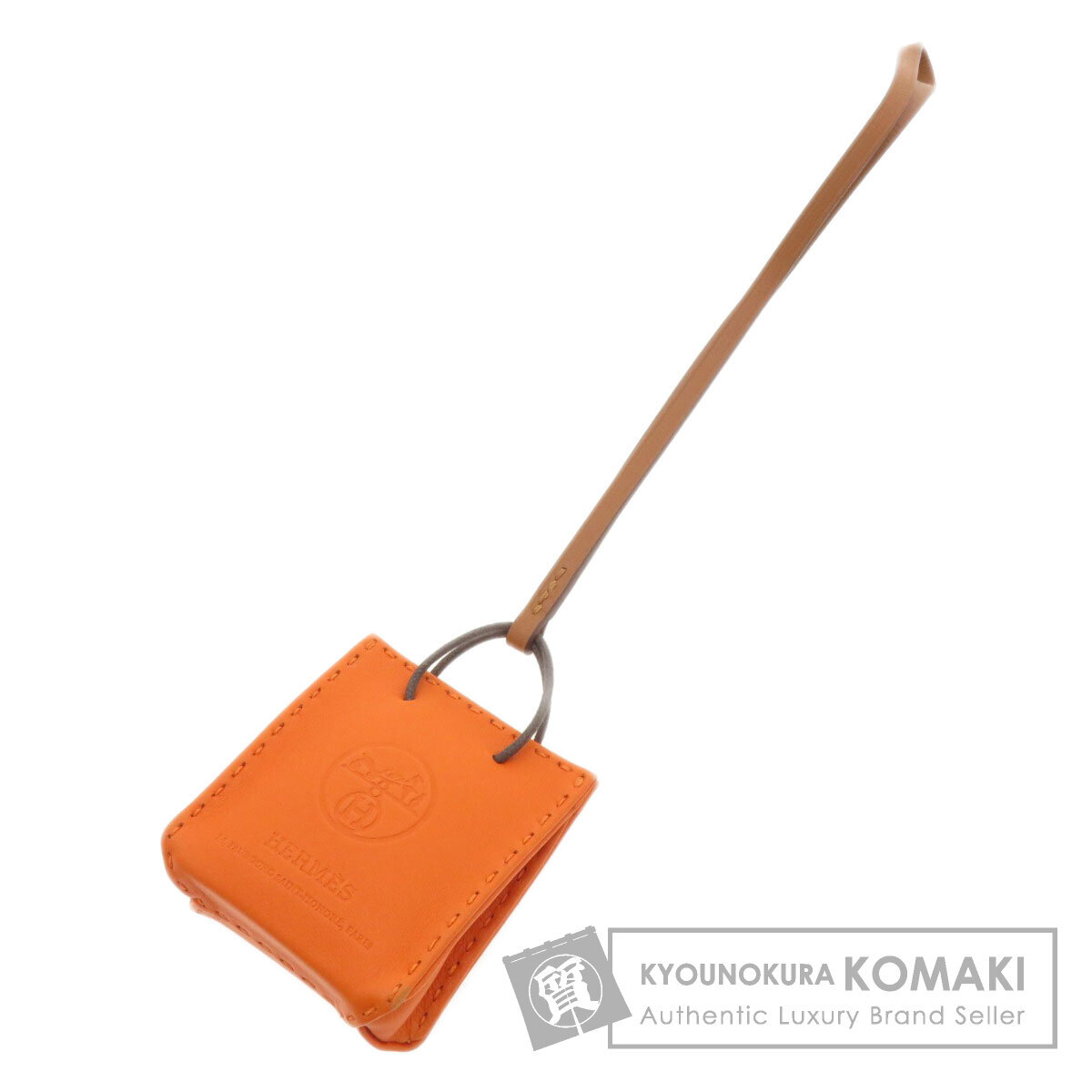 HERMES Hermes sako Lingerie f- orange key holder a new miro lady's used 