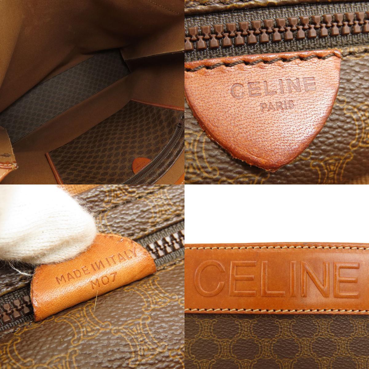 CELINE セリーヌ マカダム柄 トートバッグ PVC レディース 中古_画像5