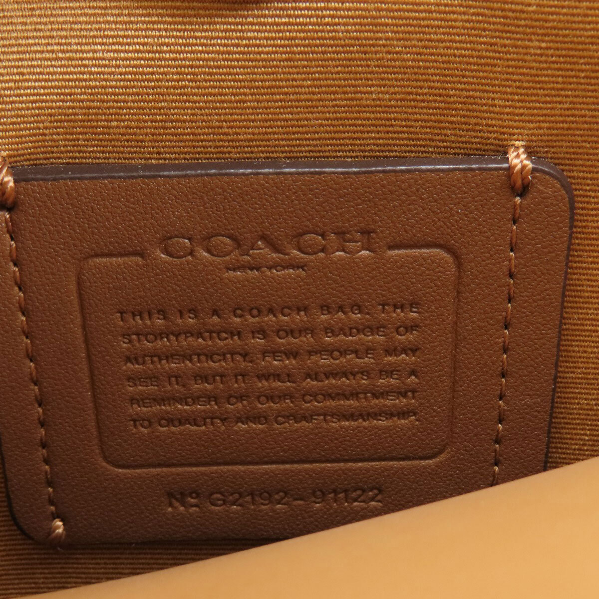 COACH コーチ 91122 ロゴ金具 2WAY ハンドバッグ レザー レディース 中古_画像7