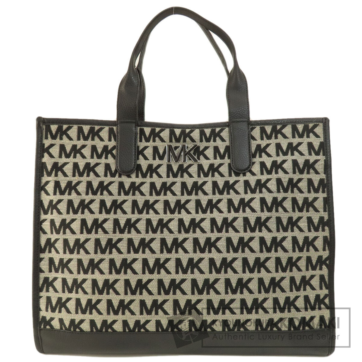 Michael Kors マイケルコース MKシグネチャー トートバッグ キャンバス レディース 中古_画像1