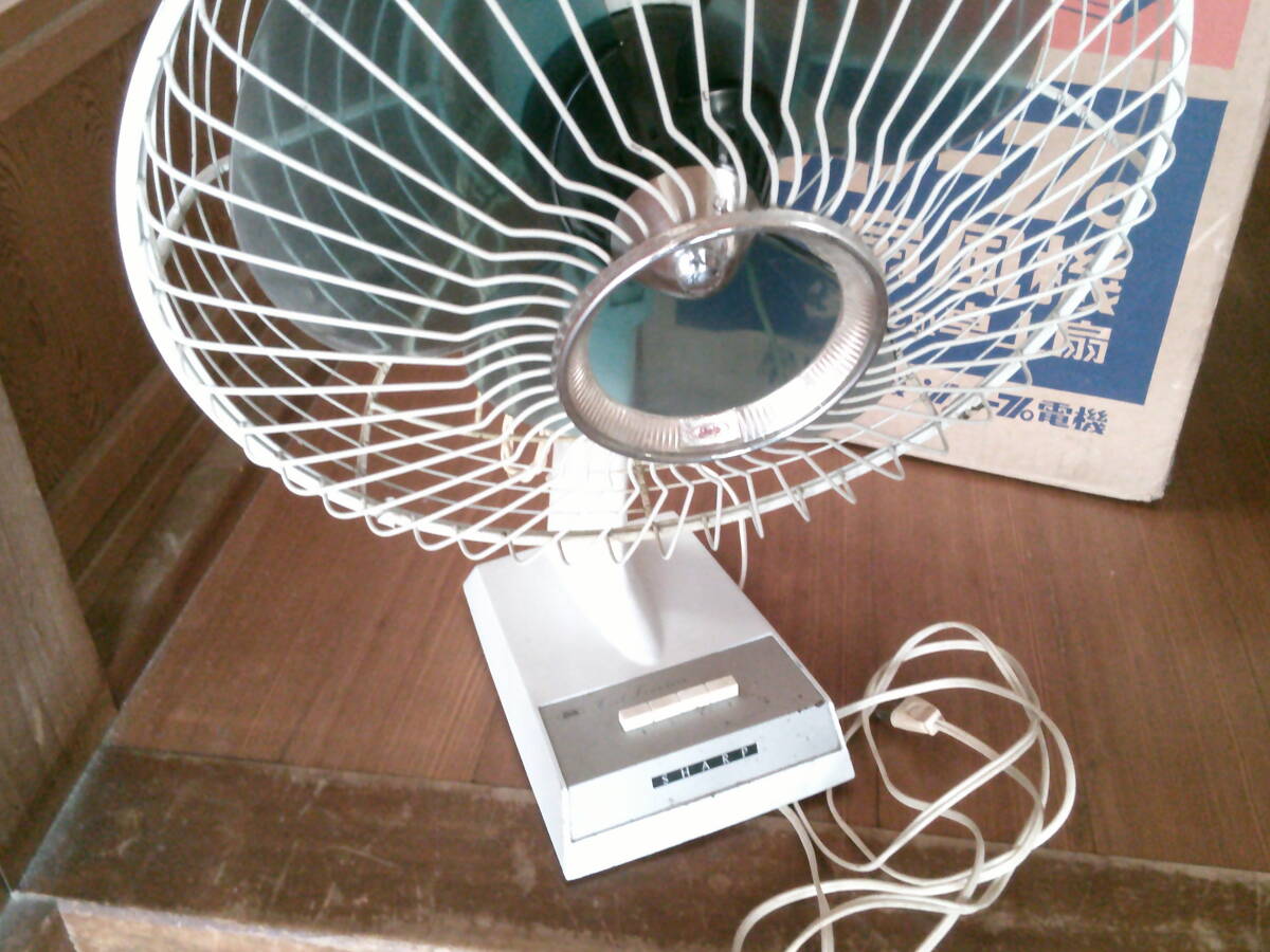  valuable! Showa Retro! antique * sharp * electric fan * PD258*....P(30 centimeter * desk .)
