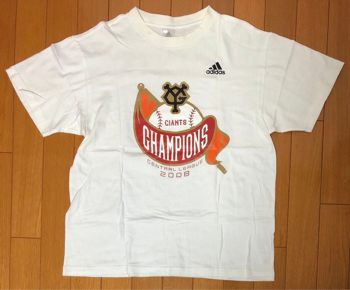 巨人　ジャイアンツ　セ・リーグ　2008年　優勝記念Tシャツ　adidas アディダス　読売巨人軍　東京　TOKYO GIANTS