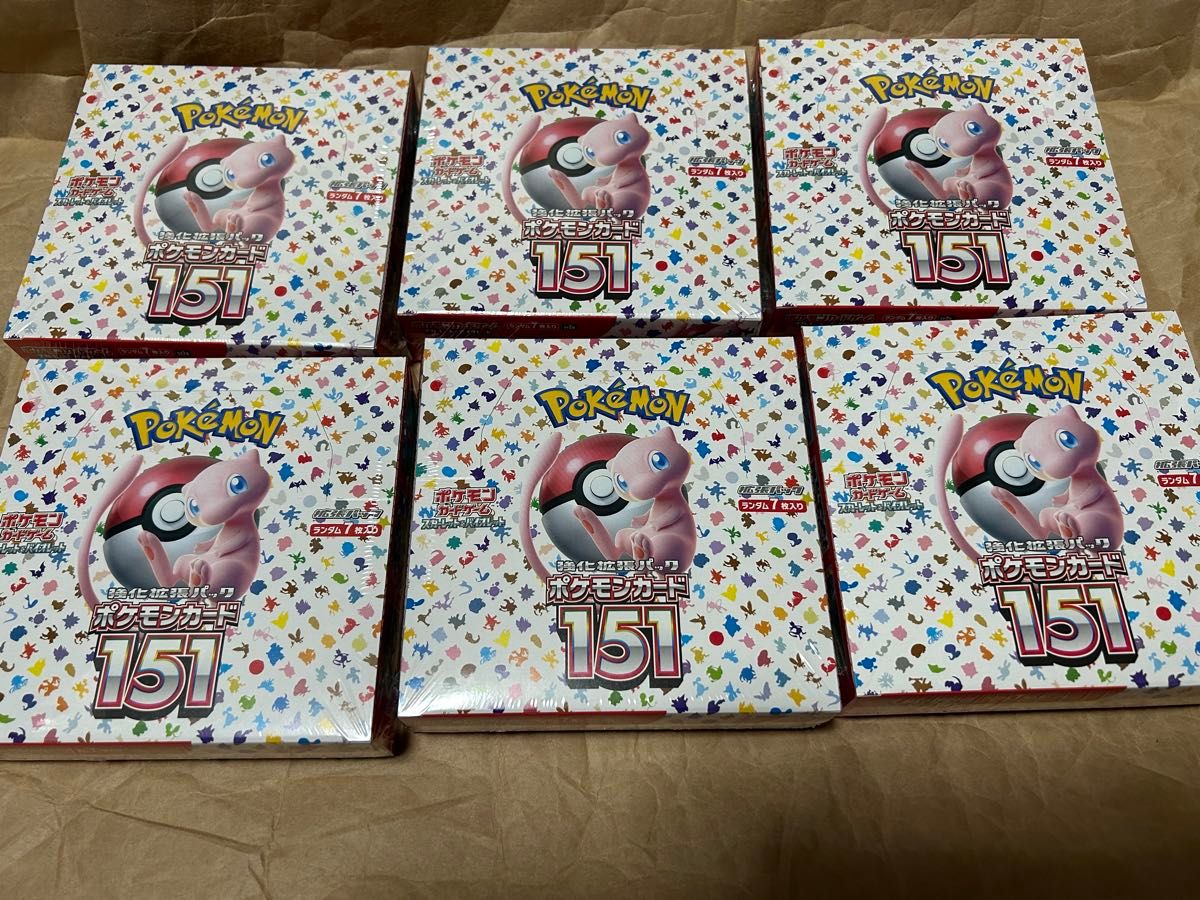 強化拡張パック ポケモンカード 151  6BOX シュリンク付き ポケモンカードゲーム 