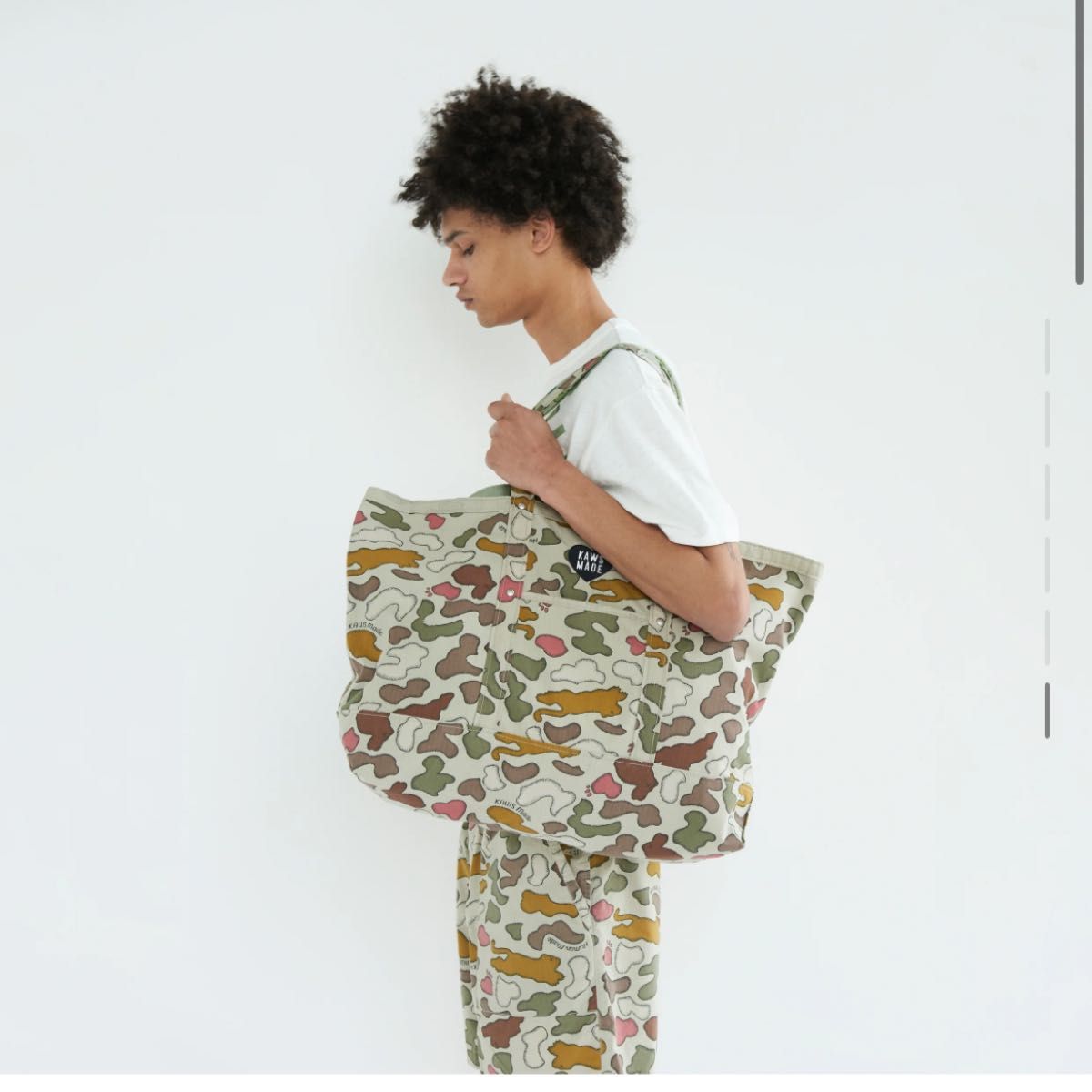 human made kaws made camo tote bag トートバッグ バッグ カモ human made kaws made camo tote bag トートバッグ バッグ カモ