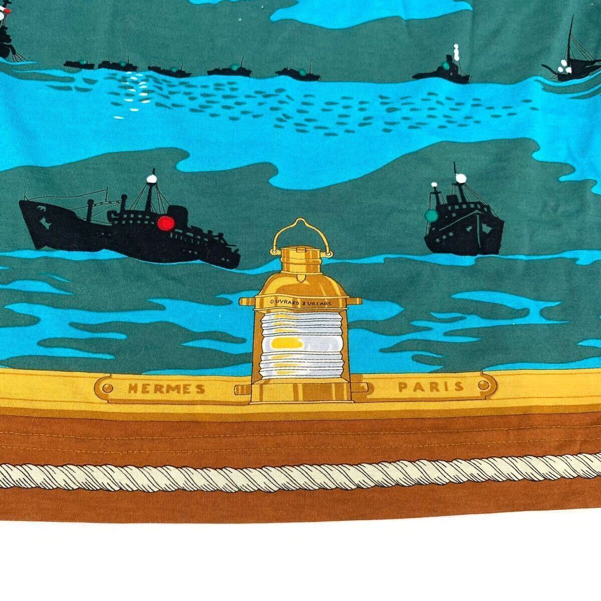 美品 HERMES PARIS エルメス 半袖 TシャツOUVRARD&VILLARS 船柄 レディース の画像3