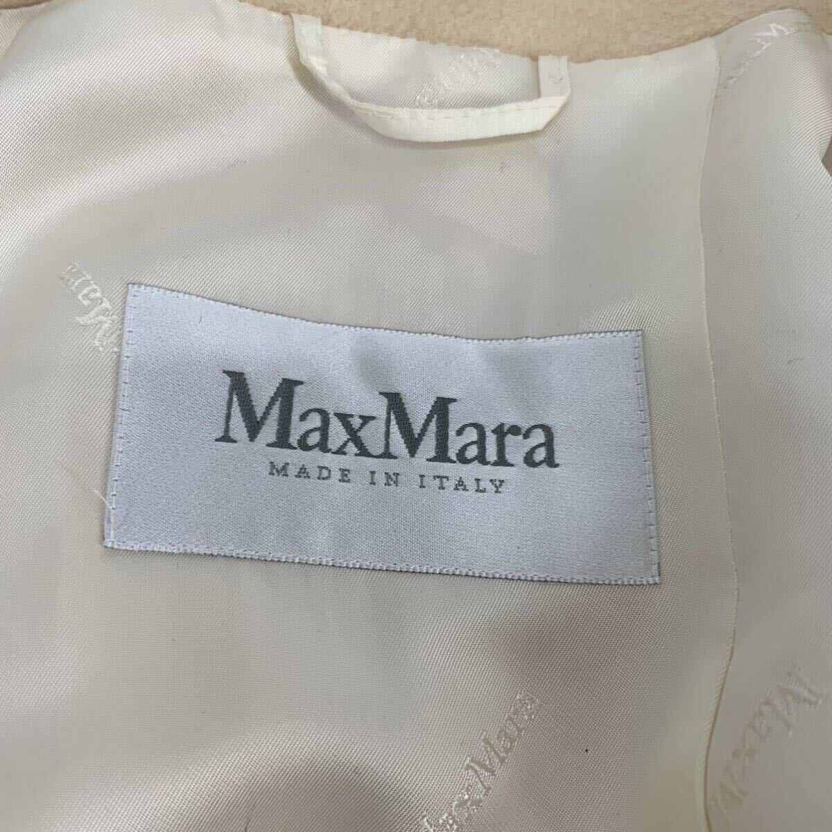 極美品 MAXMARAマックスマーラ コート ベルト付き カシミヤ混 レディース 40の画像7