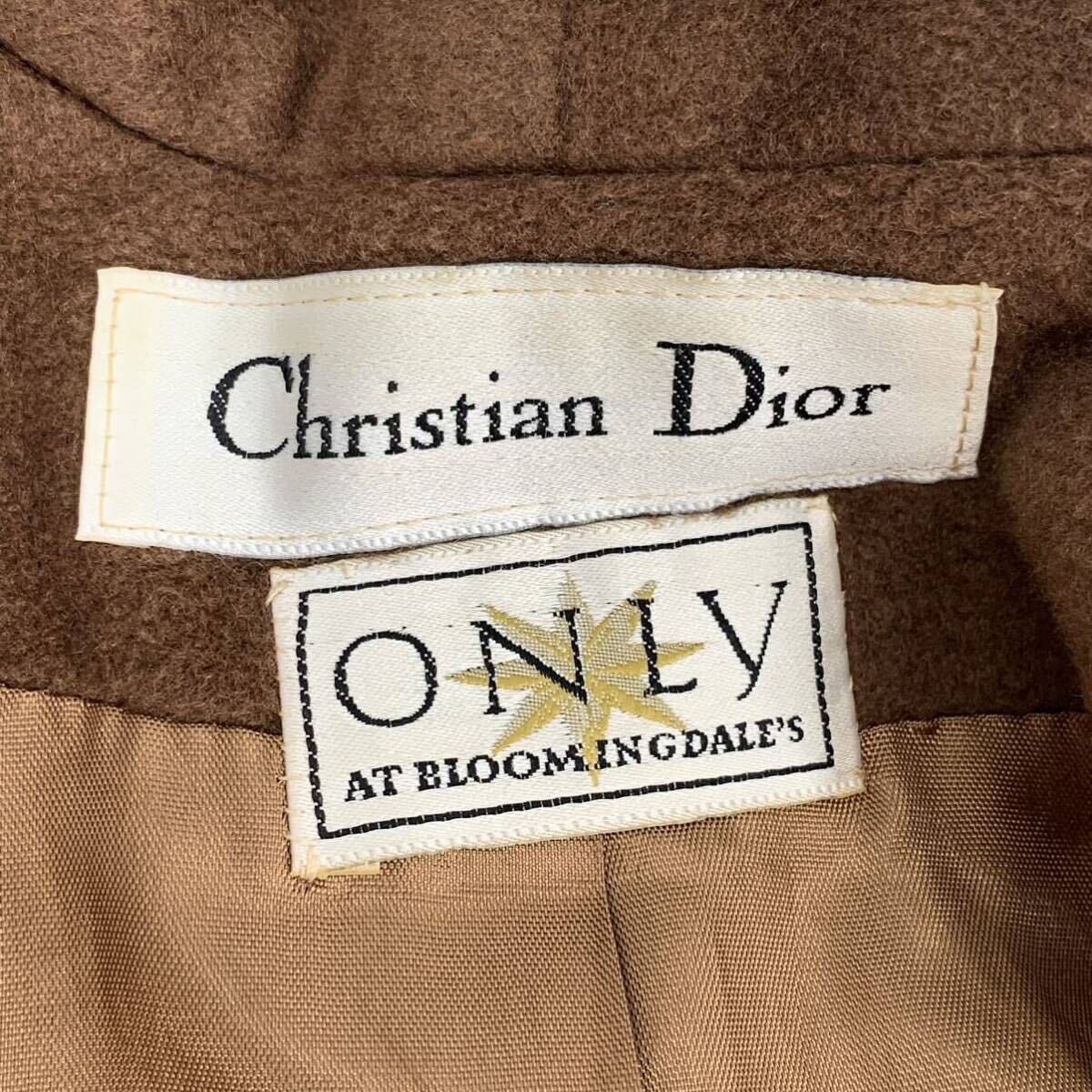 Christian Dior クリスチャンディオール ロングコート カシミア ブラウン アウター ガウンコート カシミヤ100%の画像5