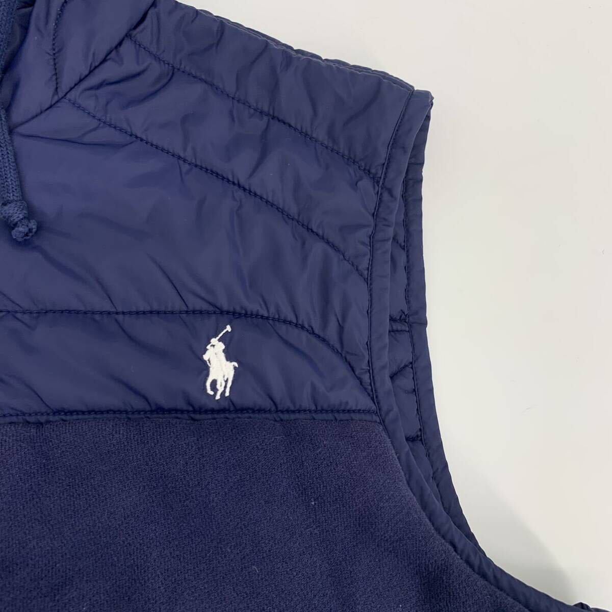 Polo Ralph Lauren ポロラルフローレン ナイロン ベスト 刺繍ロゴ メンズ Lの画像3