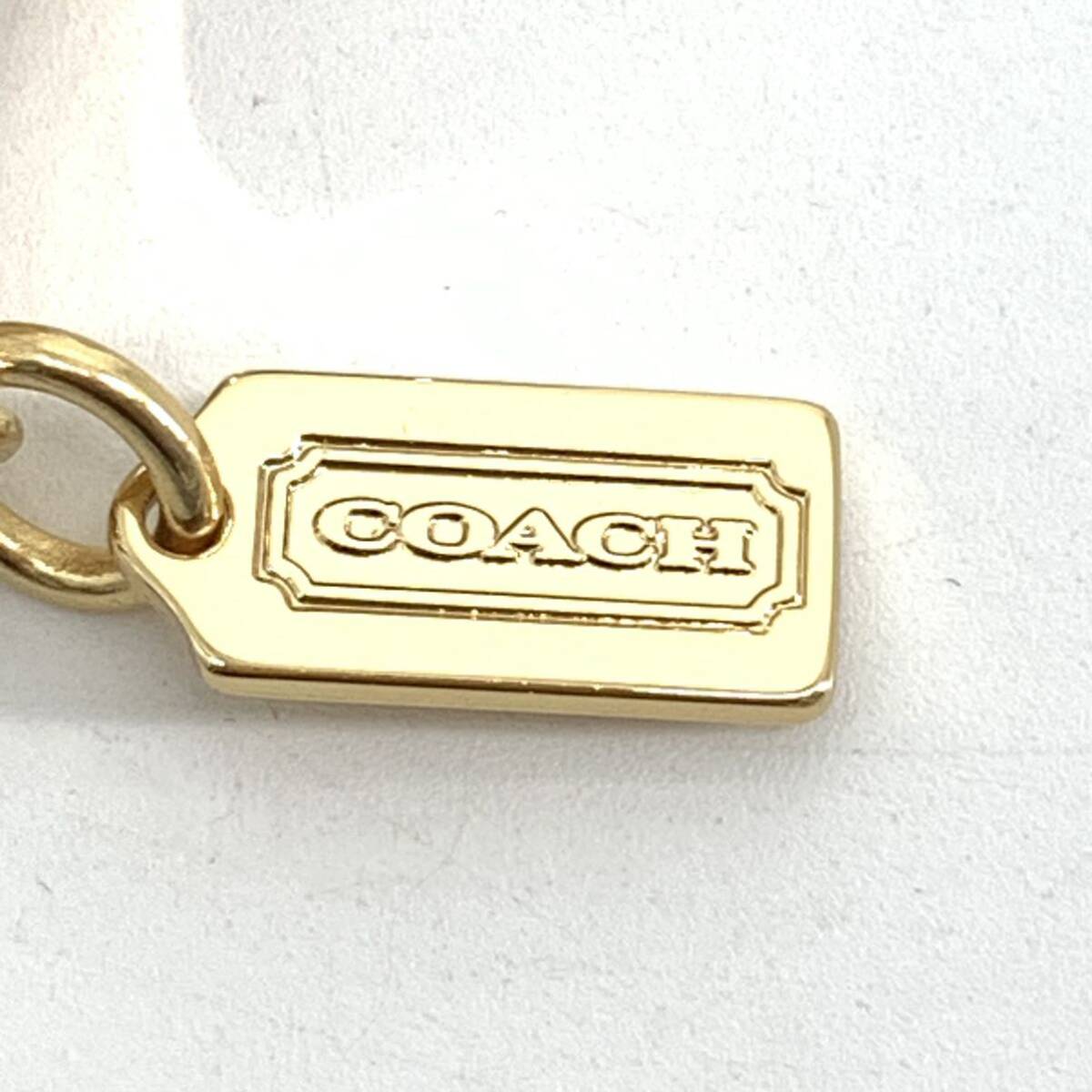 未使用品 COACH コーチ グローブホルダー チャーム ゴールドカラー_画像4