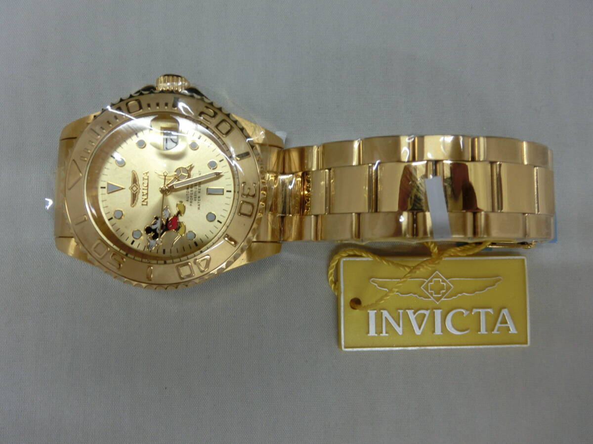  in creel ta* men's wristwatch * Disney Mickey Invicta Disney Limited Edition24756 limited goods 