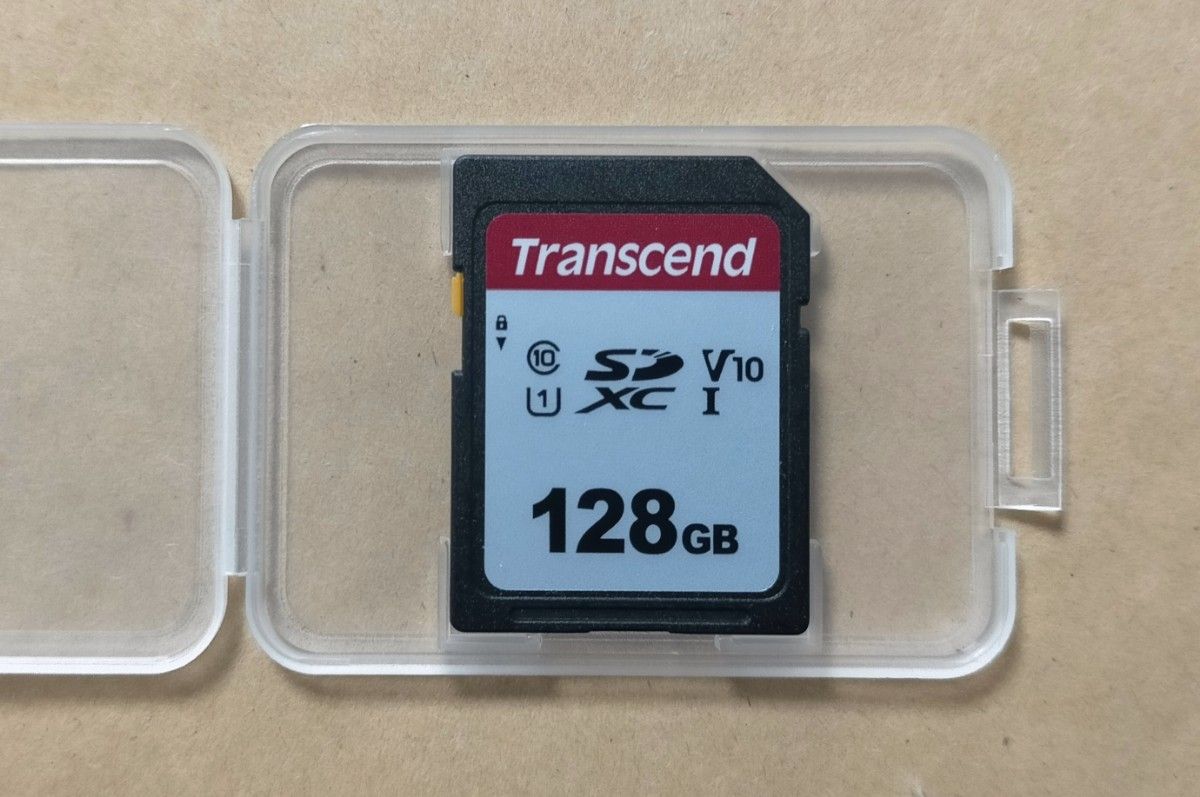 Transcend 128GB SDカード Class10 UHS-I V10 TS128GSDC300S トランセンド