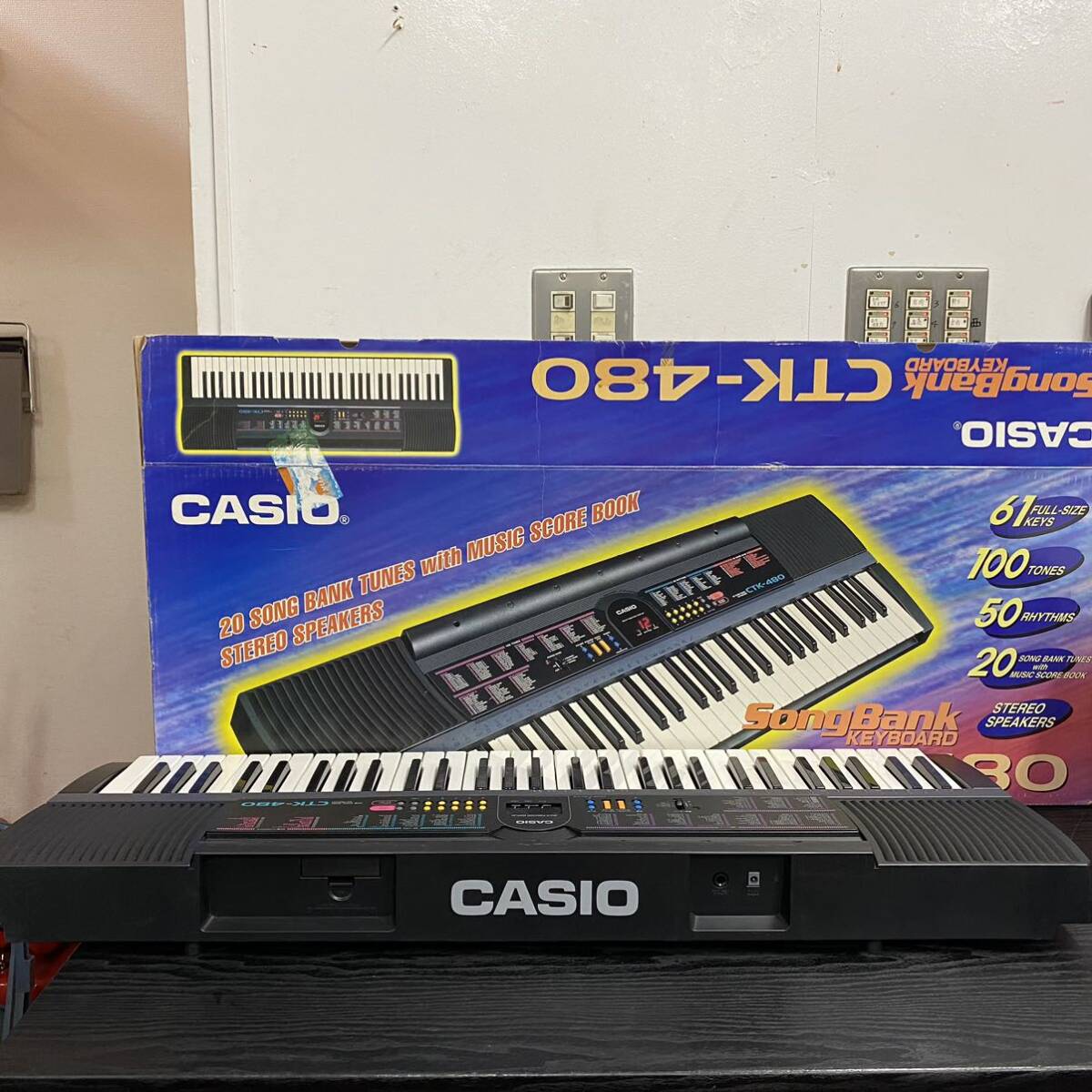 VV195 鍵盤楽器 カシオ CASIO キーボード ソングバンク 61鍵盤 動作OK 電子キーボードの画像8