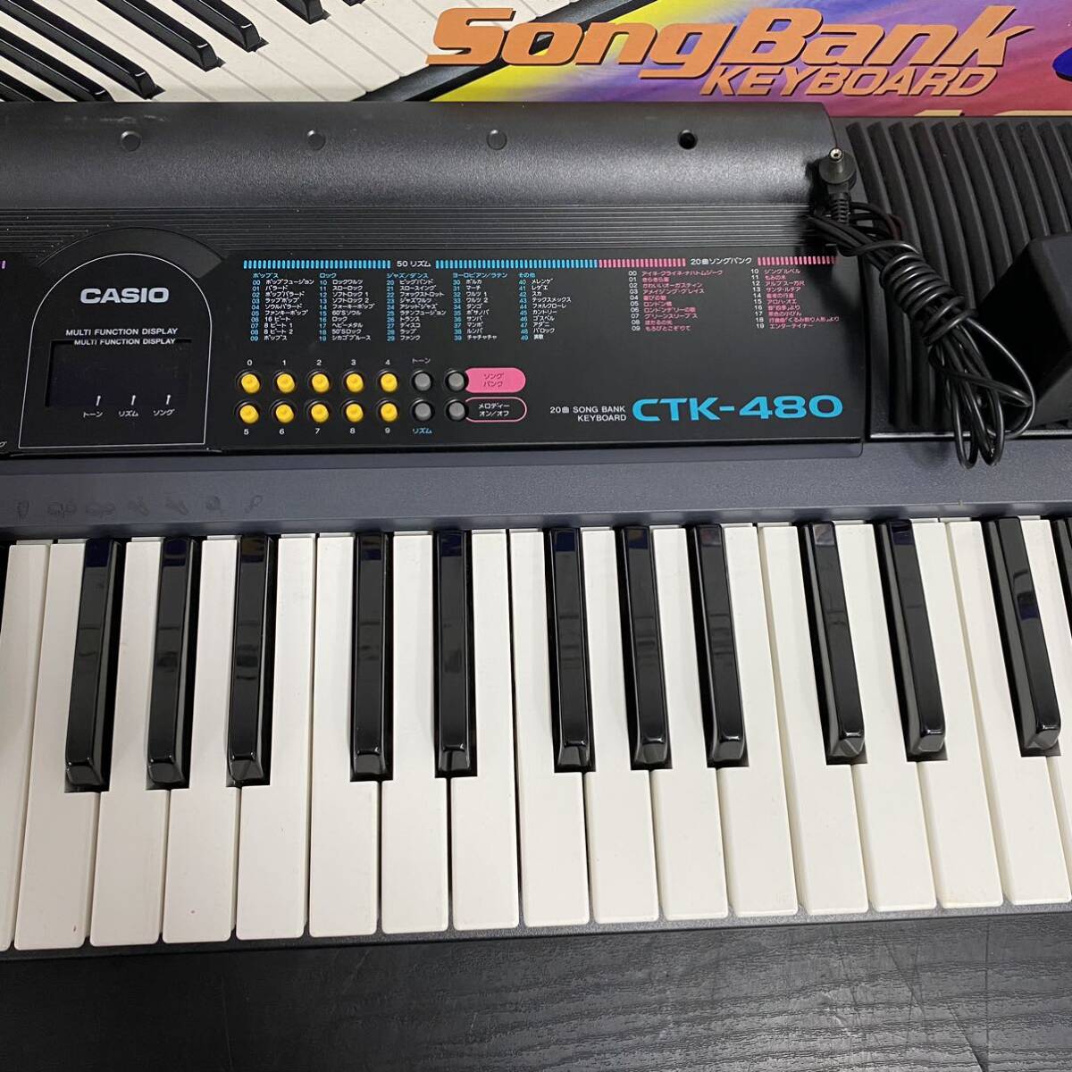 VV195 鍵盤楽器 カシオ CASIO キーボード ソングバンク 61鍵盤 動作OK 電子キーボードの画像6