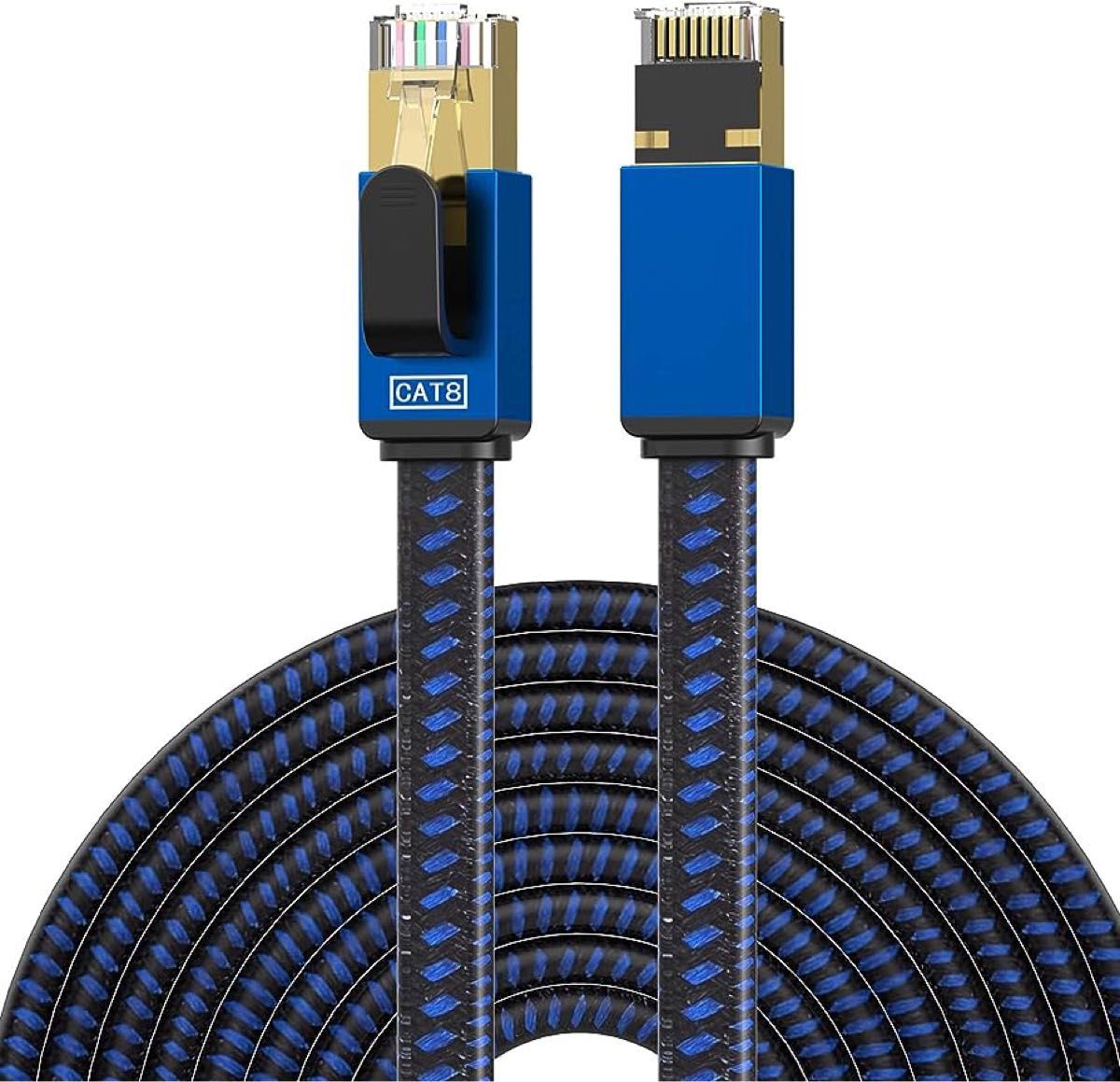 CAT8 LANケーブル1M カテゴリー8 イーサネットケーブル RJ45