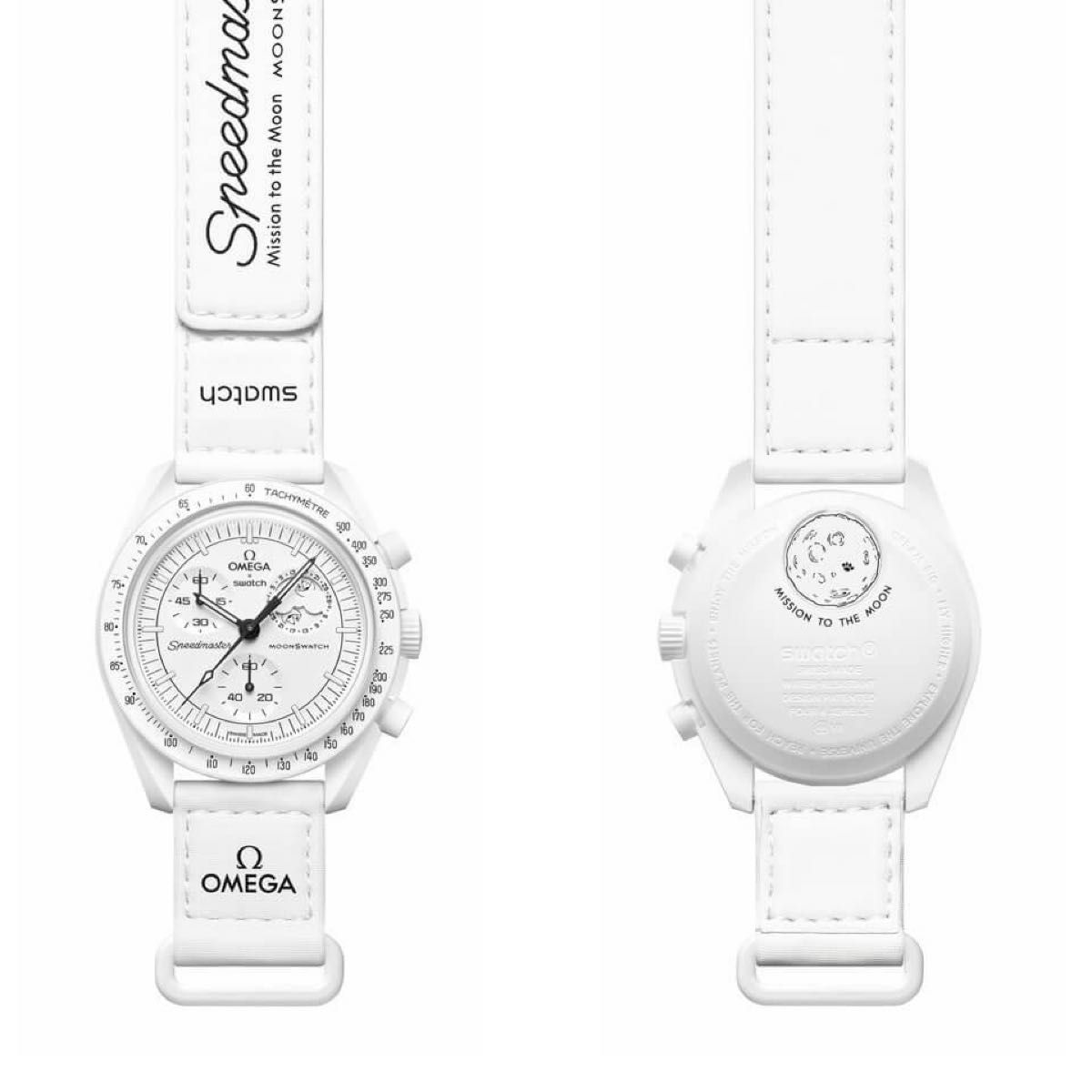 Moonswatch Mission To Moonphase スヌーピー ホワイト 白 Omega Swatch