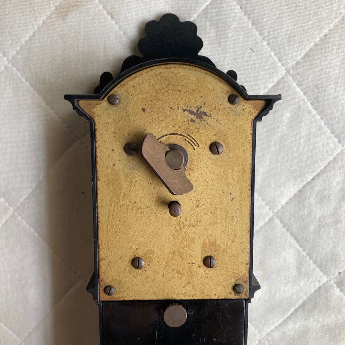 アンティーク .1900年代.古い外国製の振り子時計.置時計.手巻き アンティーク .1900年代.古い外国製の振り子時計.置時計.手巻き