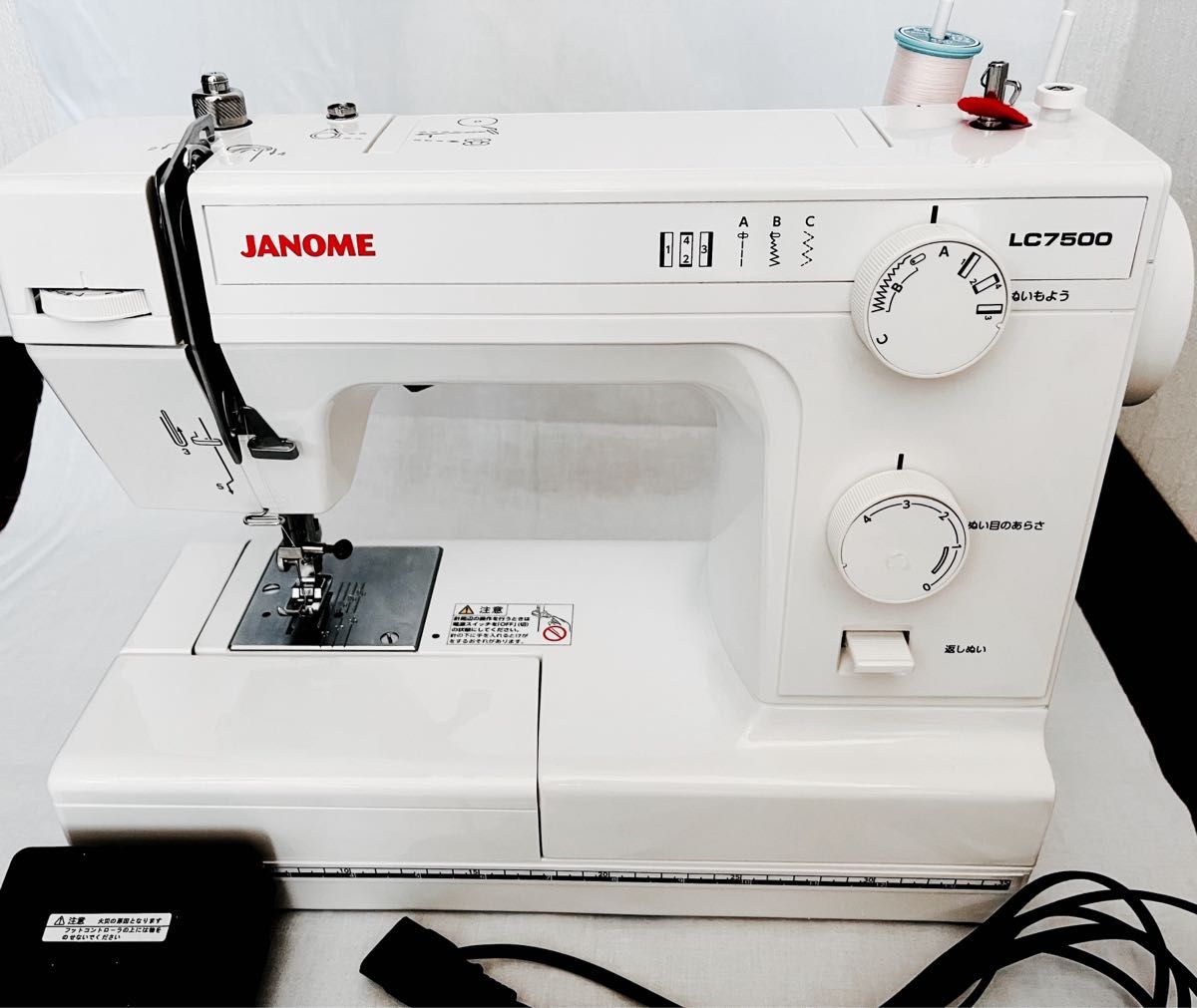 ジャノメ LC7500 レザークラフト　皮革厚地用ミシン　縫い目きれい　美品