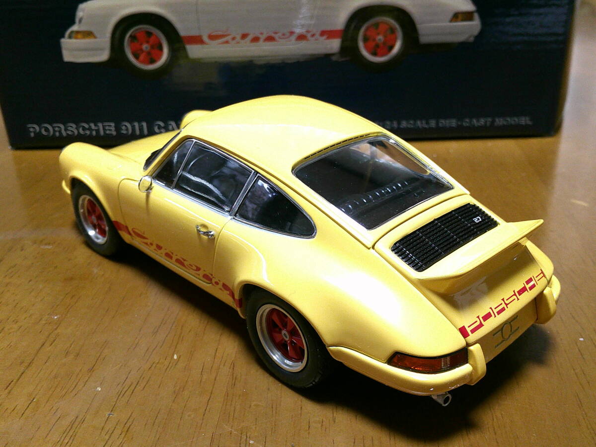 エブロ　1/24　 「　ポルシェ911　カレラRS　1973　」　73カレラ　イエロー　車種説明書付　・送料 600円（特定記録郵便）　_画像5