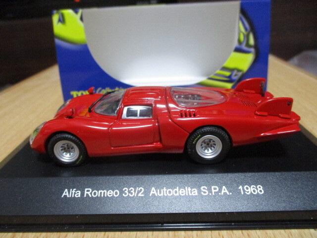 トップモデル  1/43 「 アルファロメオ33/2 オートデルタS.P.A 」 1968ｙ レッド ・送料 400円（レターパック発送） の画像3