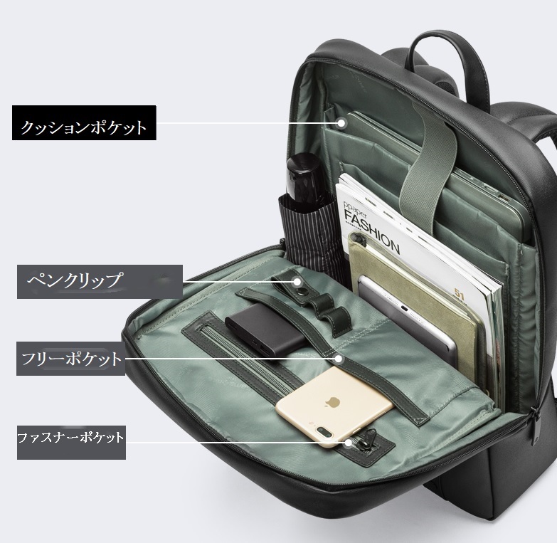 サムソナイト　防水スリムビジネスコンピューター バックパック リュック TQ5 未使用_画像10