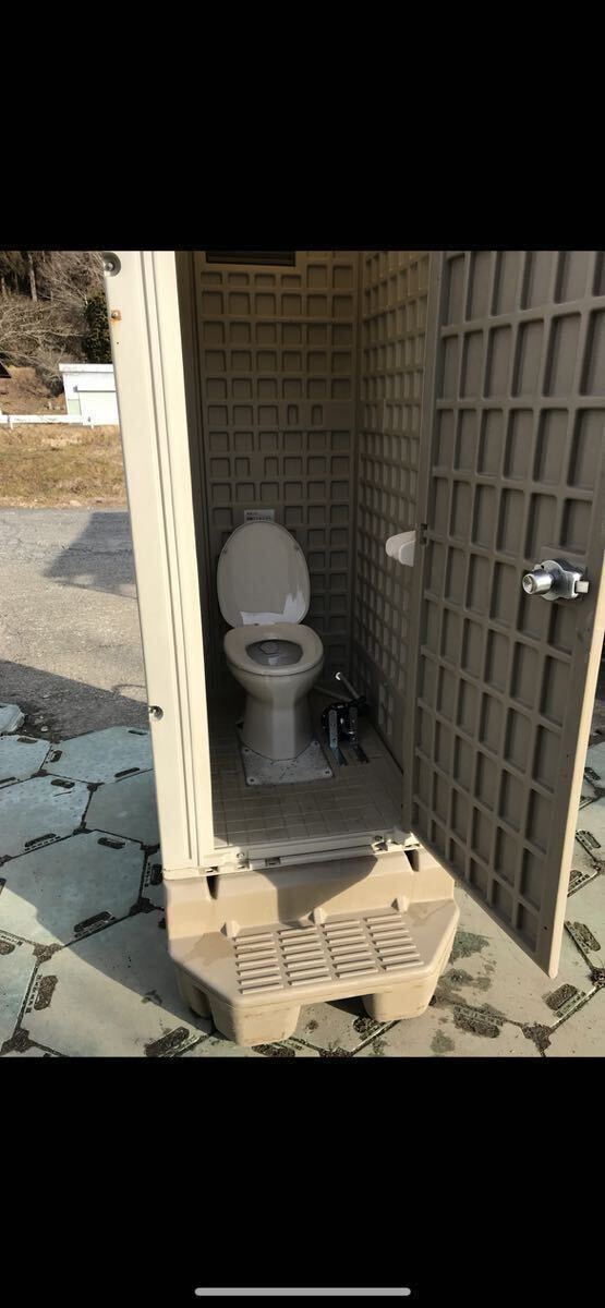 17250円 ☆福島発☆仮設トイレ中古【洋式便器は新品】EX17 17250円 ☆福島発☆仮設トイレ中古【洋式便器は新品】EX17