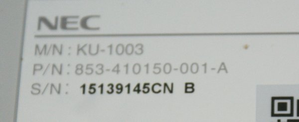 未使用新品　NEC USB接続 日本語キーボード KU-1003 送料込_画像7
