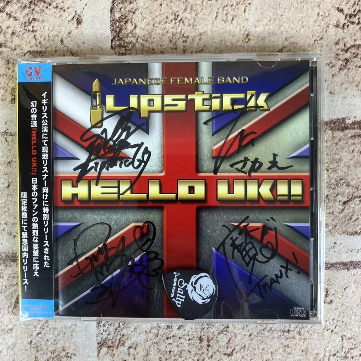 [5-275][ автограф автограф / pick ввод ]LIPSTICK/HELLO UK!! записано в Японии с поясом оби CDjapameta. metal [ единая стоимость доставки 297 иен ]