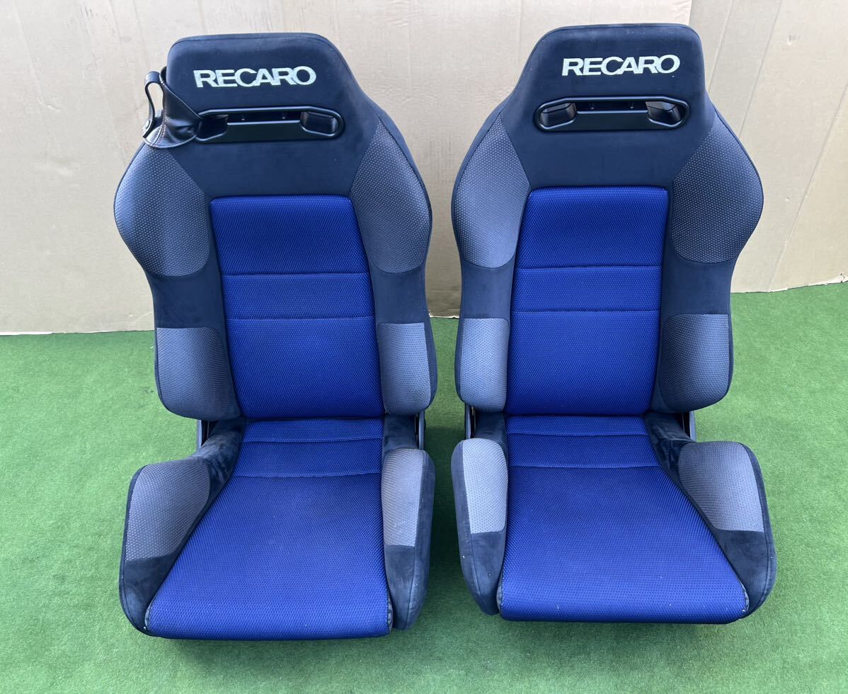 RECARO SR-3 レカロセミバケ セミバケットシート二脚左右セット ベルトカバー付き _画像2