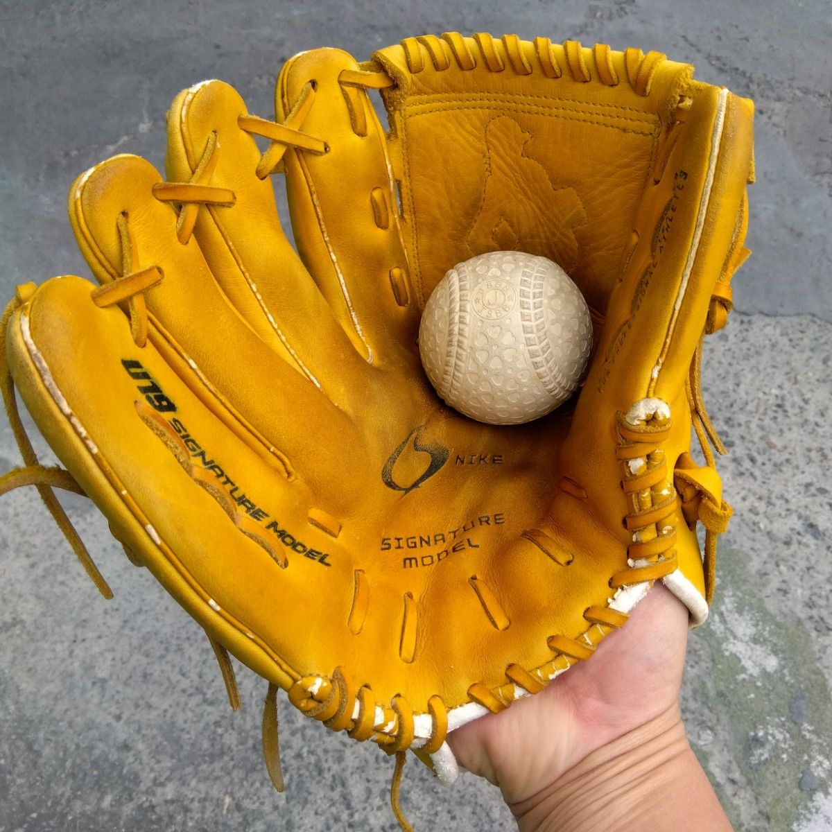 野球 グローブ 軟式 少年野球 NIKE ナイキ 投手用 左投げ 黄色 野球 グローブ 軟式 少年野球 NIKE ナイキ 投手用 左投げ 黄色
