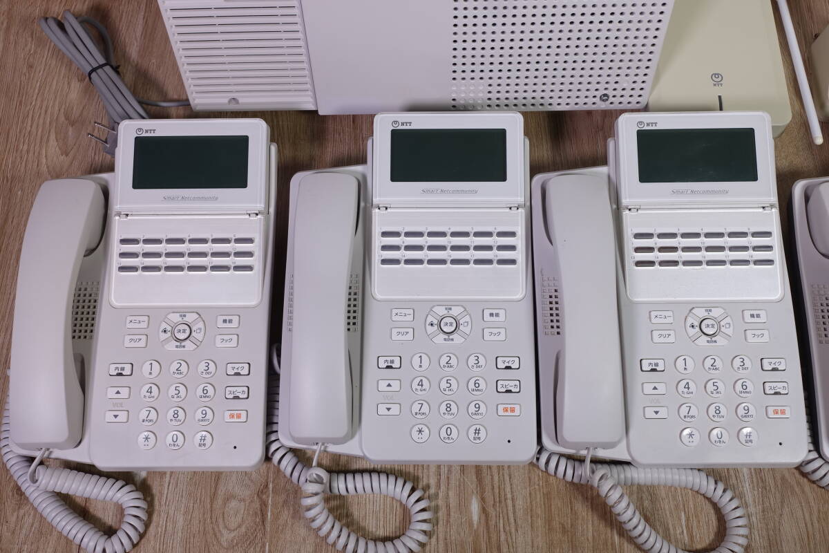 【保証有 キレイめ】 NTT 主装置 αN1 N1S-ME-(E1) 電話機 A1-(18)STEL-(2)(W) / A1-DECL-PSSET-(1)(W) 管理番号7093の画像6